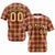 Custom Yellow Crimson Personalized Plaid Design Authentic Baseball Jersey