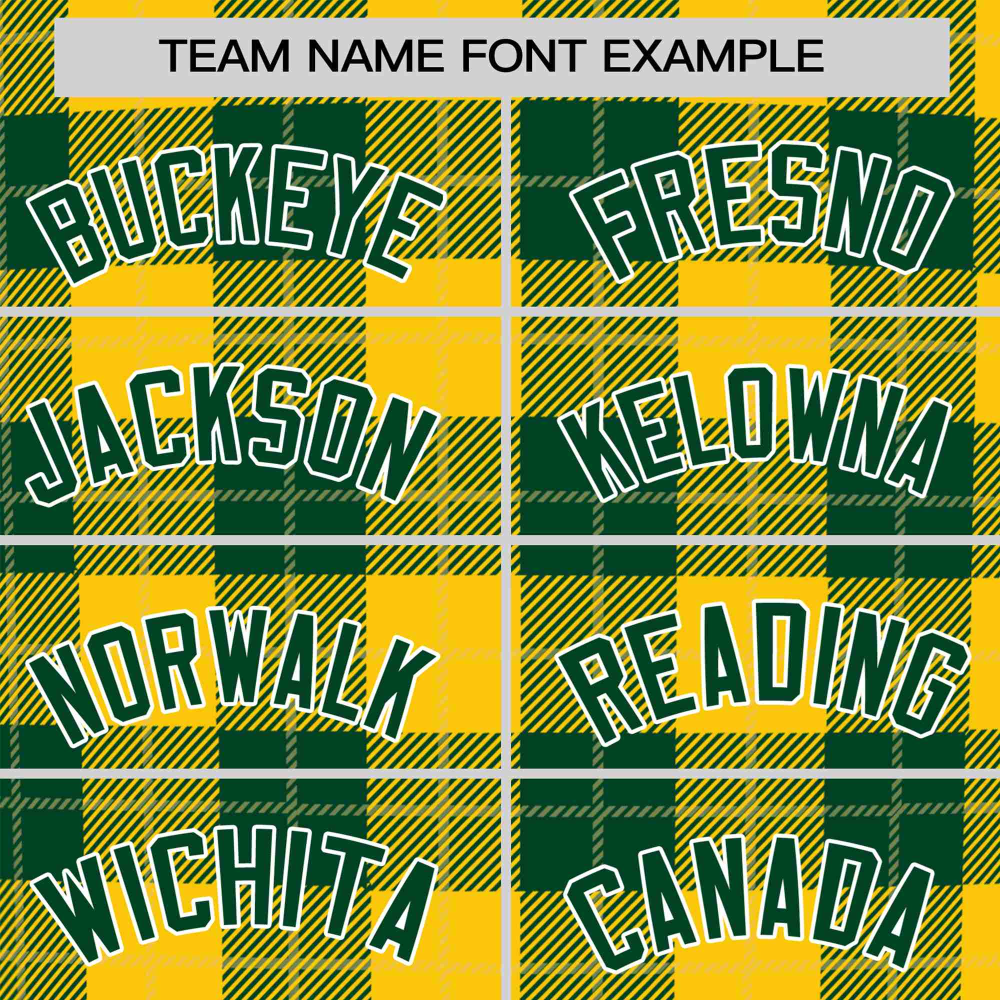 Custom Yellow Green Personalized Plaid Design Authentic Baseball Jersey