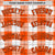 Custom Orange White Personalized Plaid Design Authentic Baseball Jersey