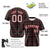 Custom Black Red Personalized Plaid Design Authentic Baseball Jersey