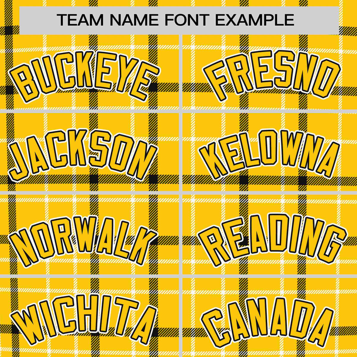 Custom Gold Black Personalized Plaid Design Authentic Baseball Jersey