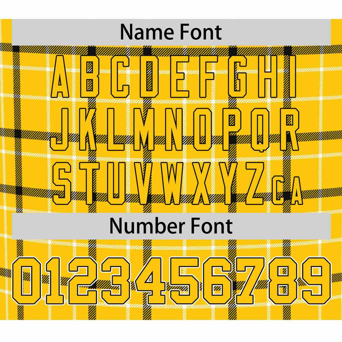 Custom Gold Black Personalized Plaid Design Authentic Baseball Jersey