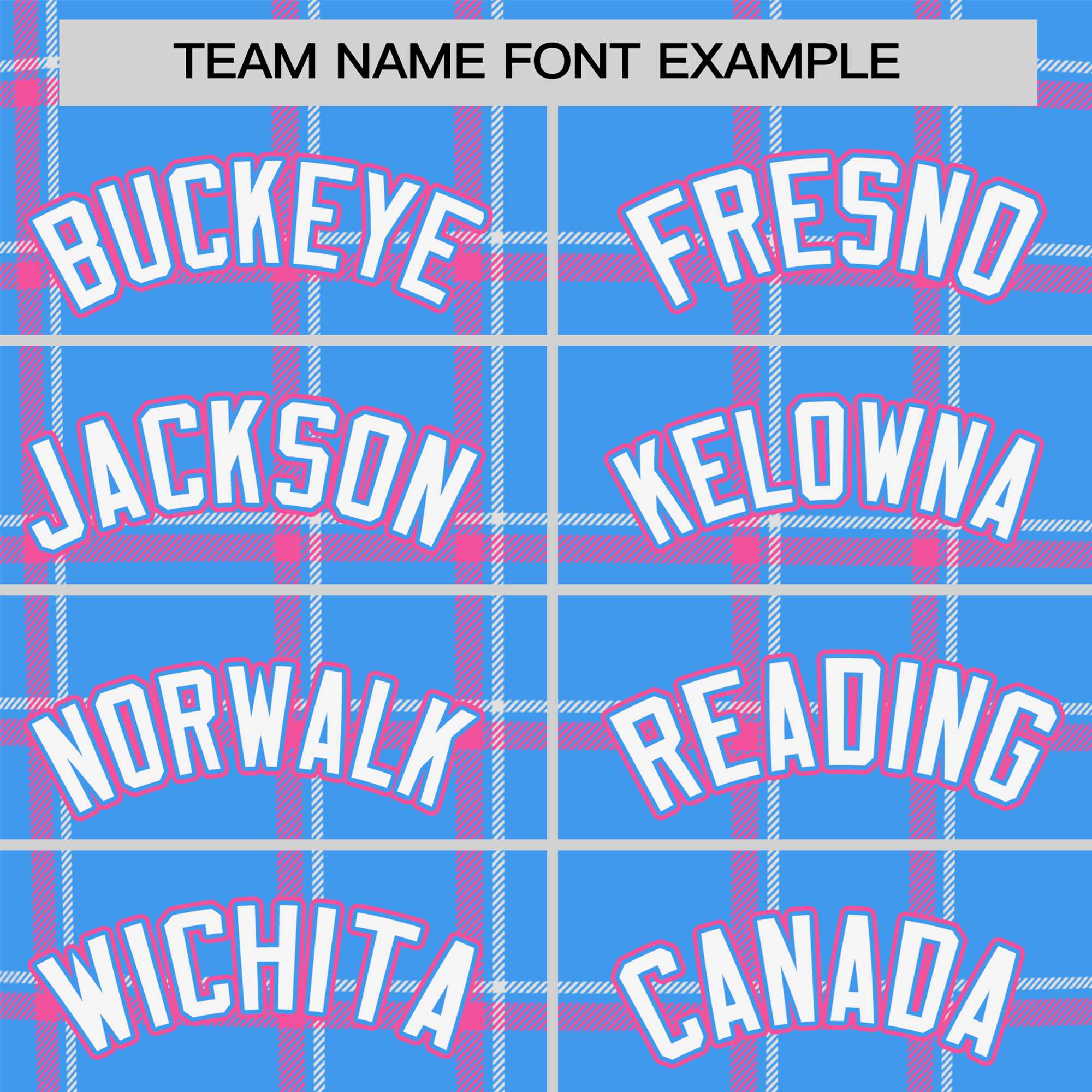 Custom Powder Blue Pink Personalized Plaid Design Authentic Baseball Jersey