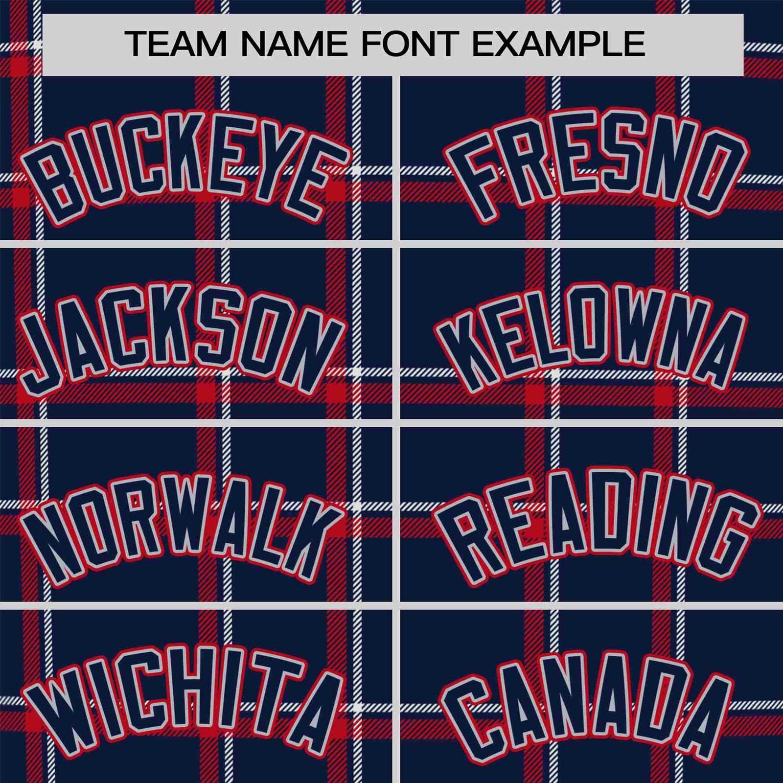 Custom Navy Red Personalized Plaid Design Authentic Baseball Jersey