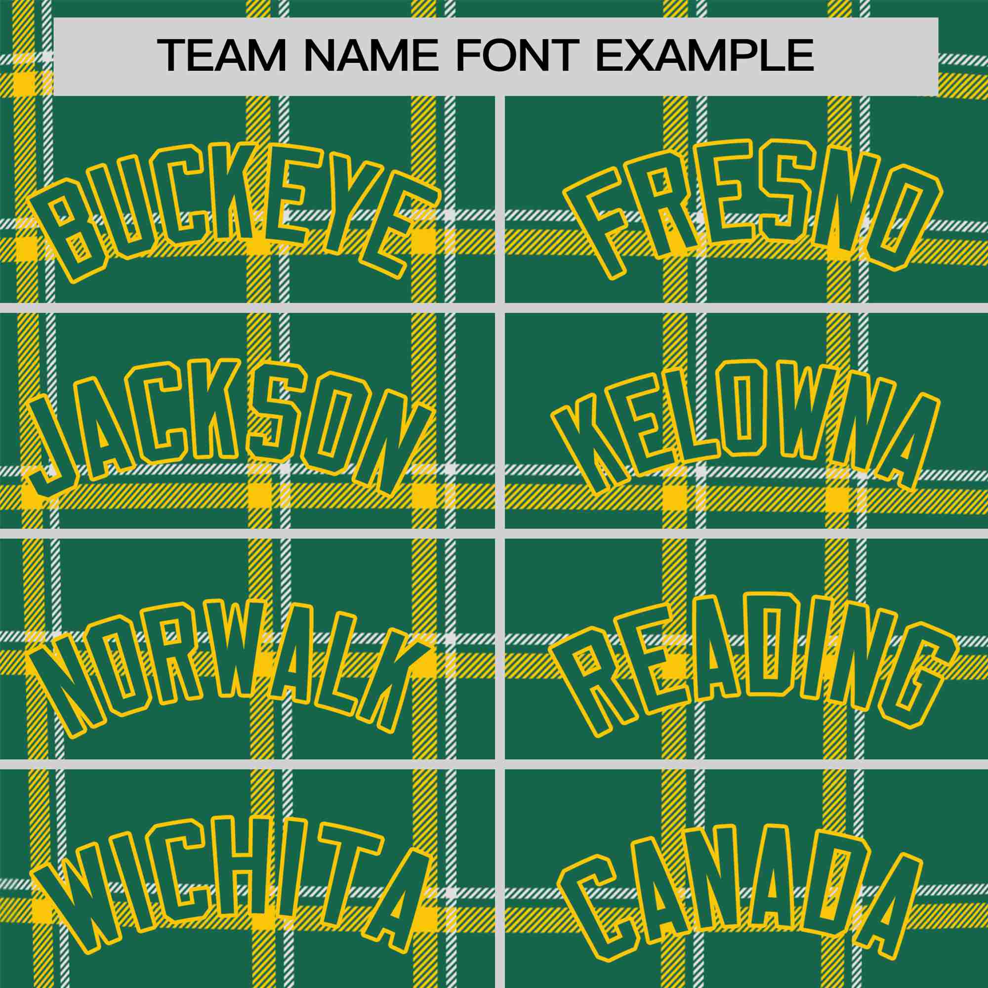 Custom Kelly Green Gold Personalized Plaid Design Authentic Baseball Jersey