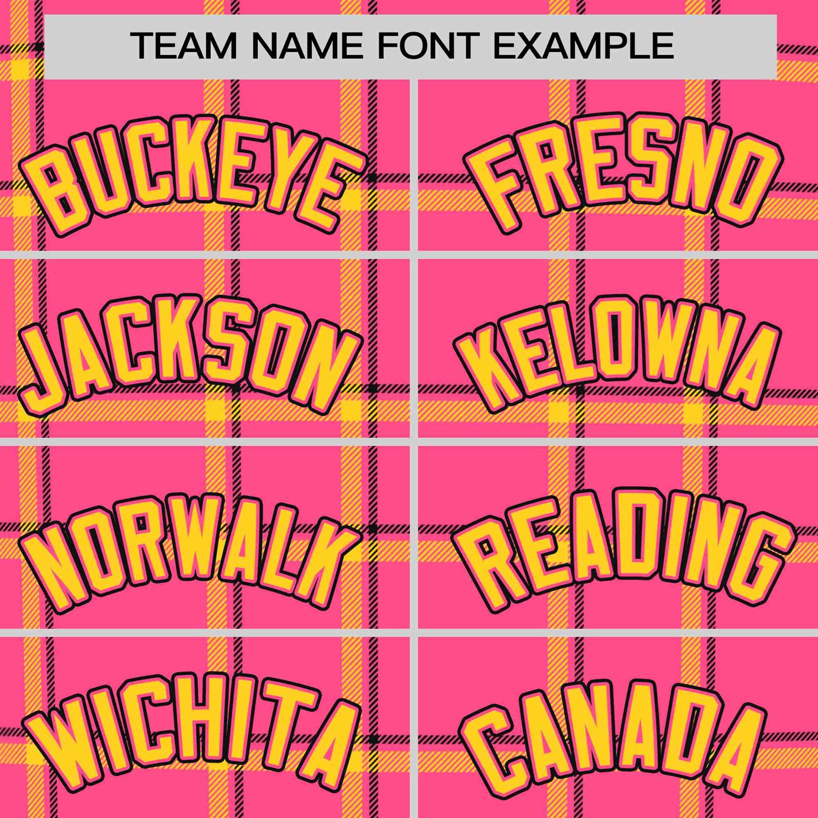 Custom Pink Gold Personalized Plaid Design Authentic Baseball Jersey