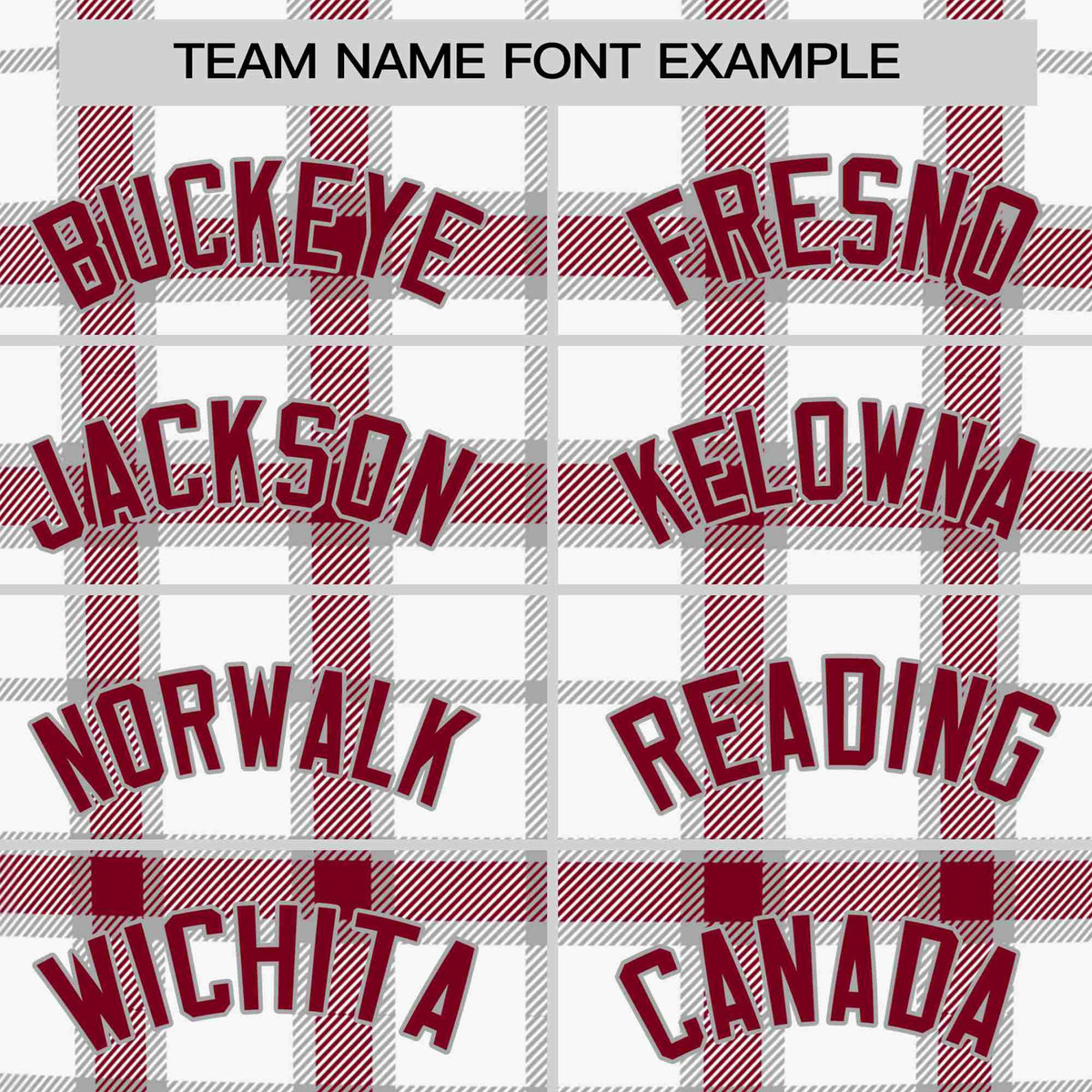 Custom White Crimson Personalized Plaid Design Authentic Baseball Jersey