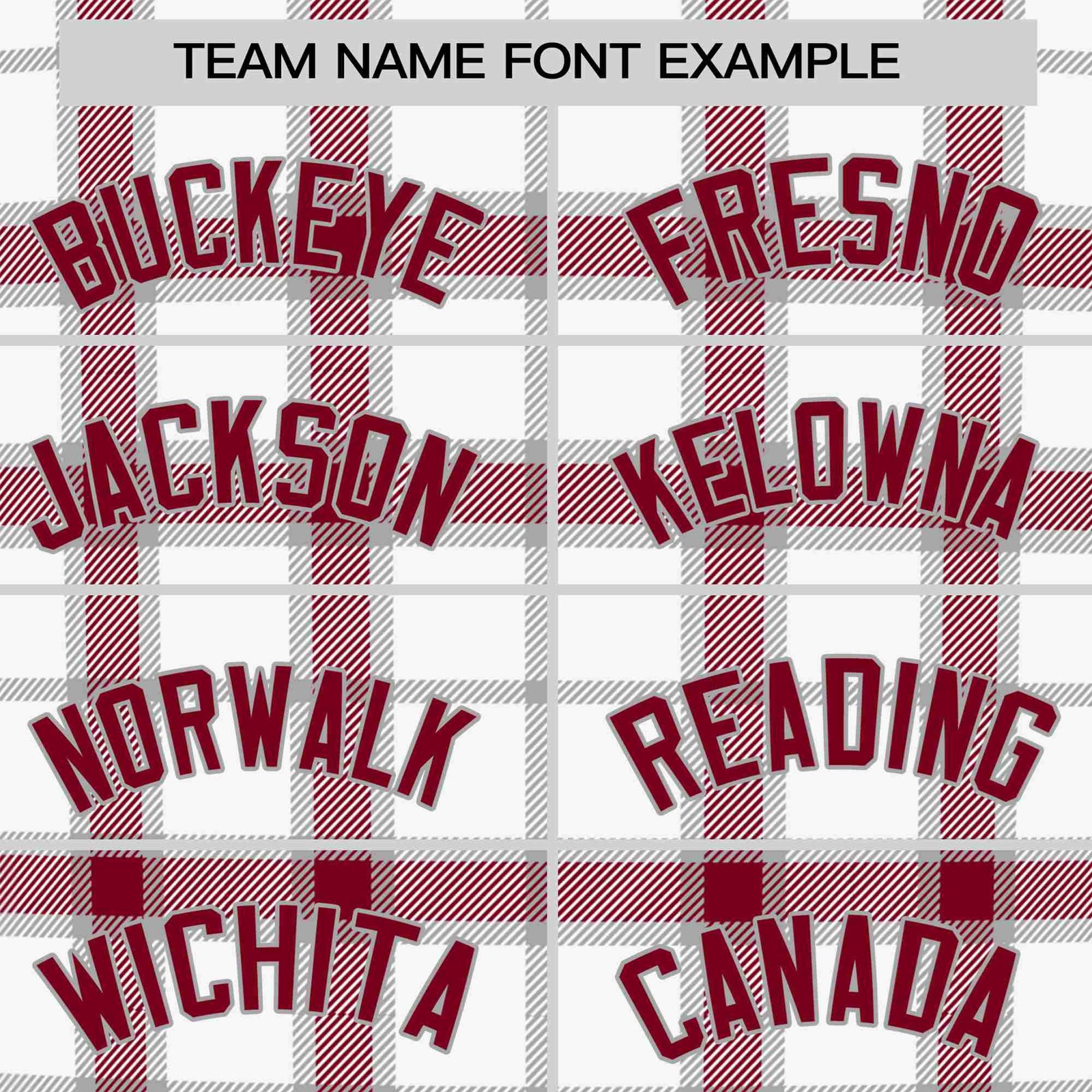 Custom White Crimson Personalized Plaid Design Authentic Baseball Jersey
