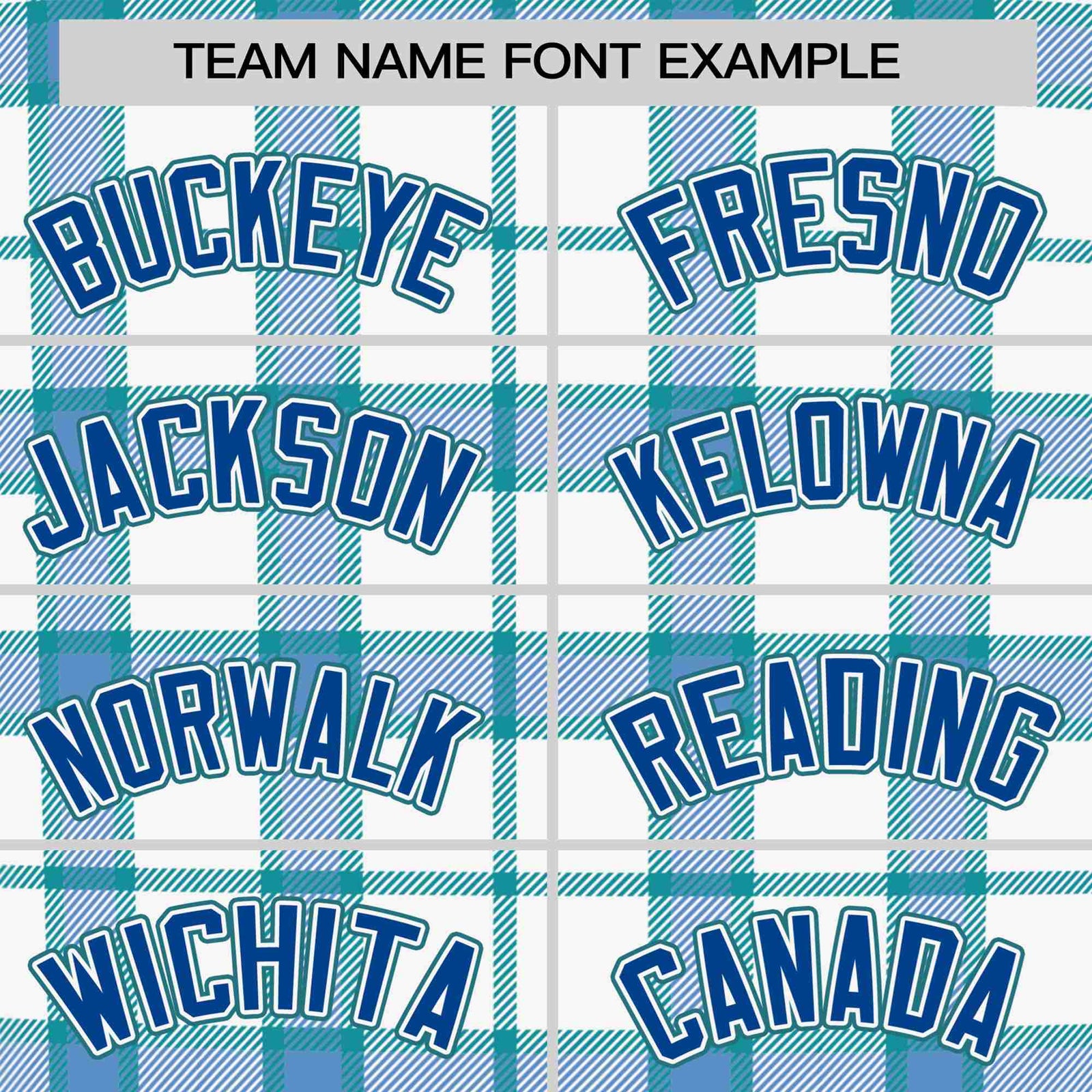 Custom White Light Blue Personalized Plaid Design Authentic Baseball Jersey
