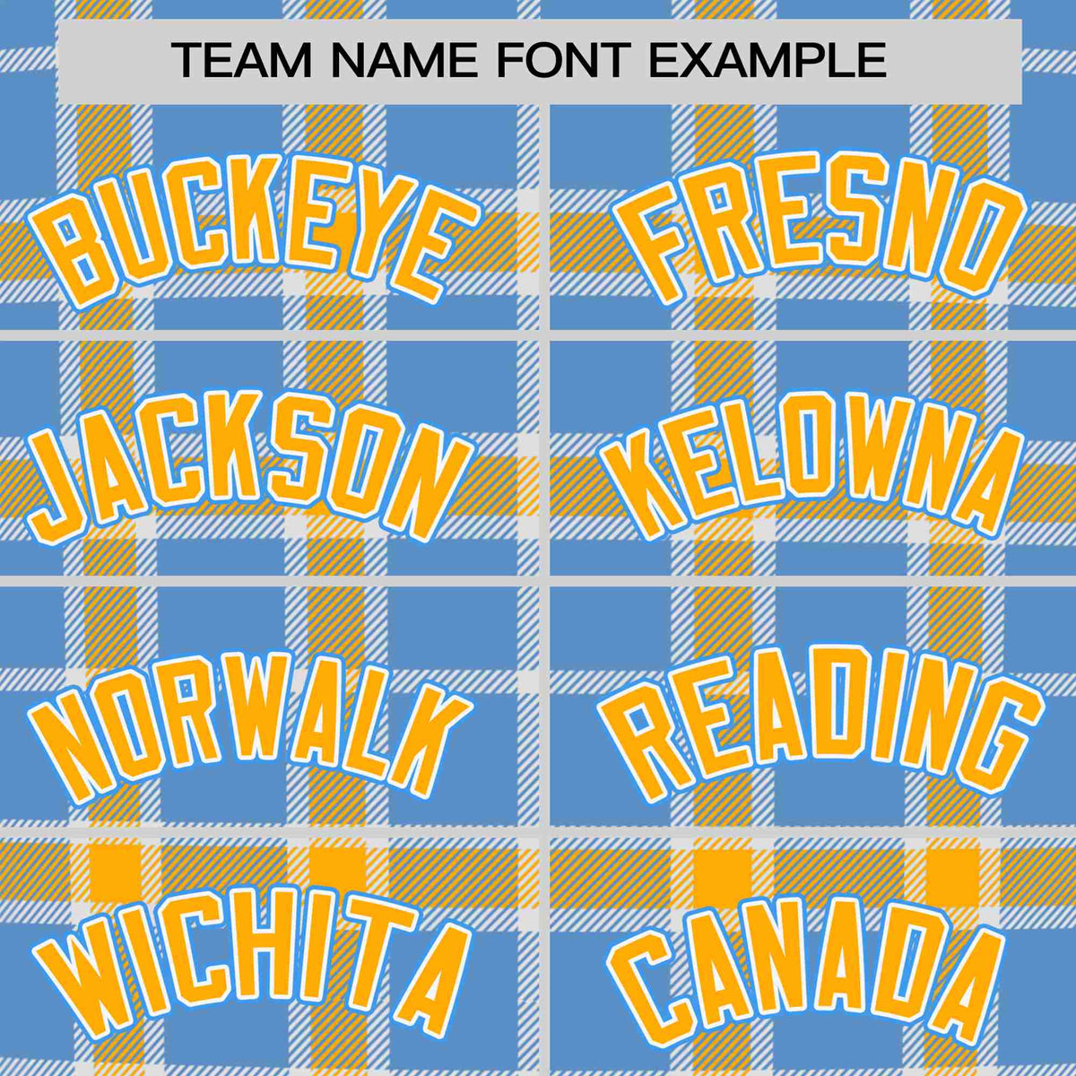 Custom Light Blue Yellow Personalized Plaid Design Authentic Baseball Jersey