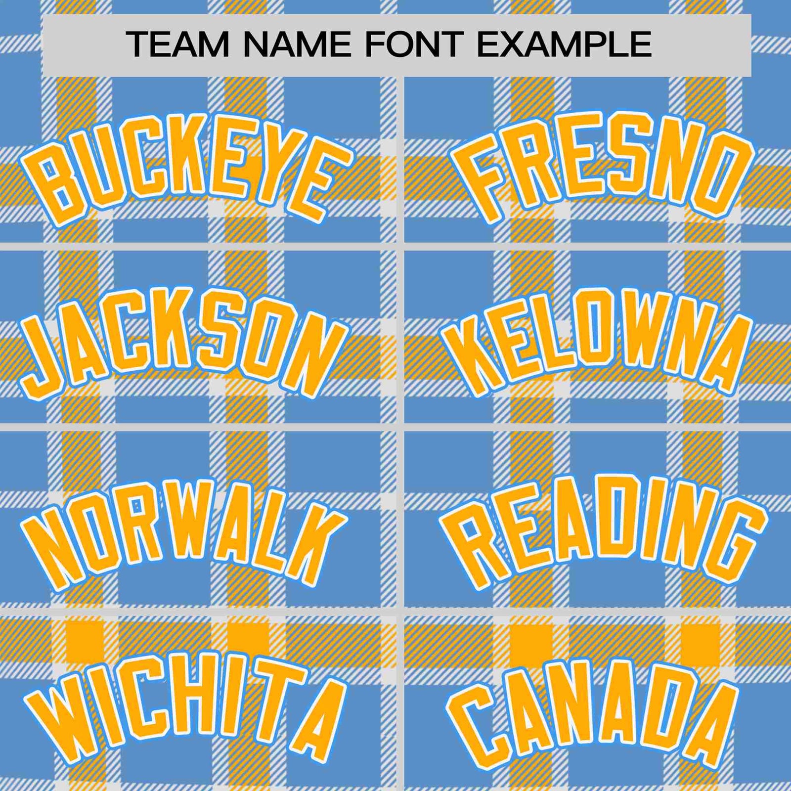Custom Light Blue Yellow Personalized Plaid Design Authentic Baseball Jersey