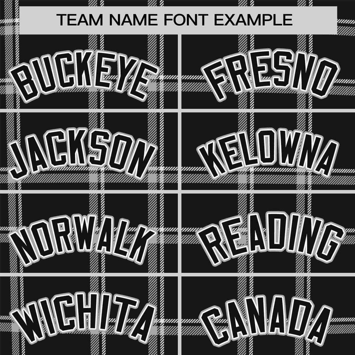 Custom Black Gray Personalized Plaid Design Authentic Baseball Jersey