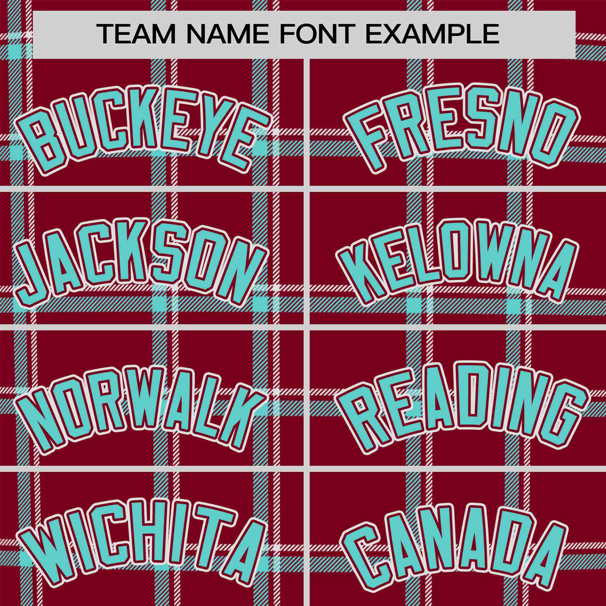 Custom Crimson Aqua Personalized Plaid Design Authentic Baseball Jersey