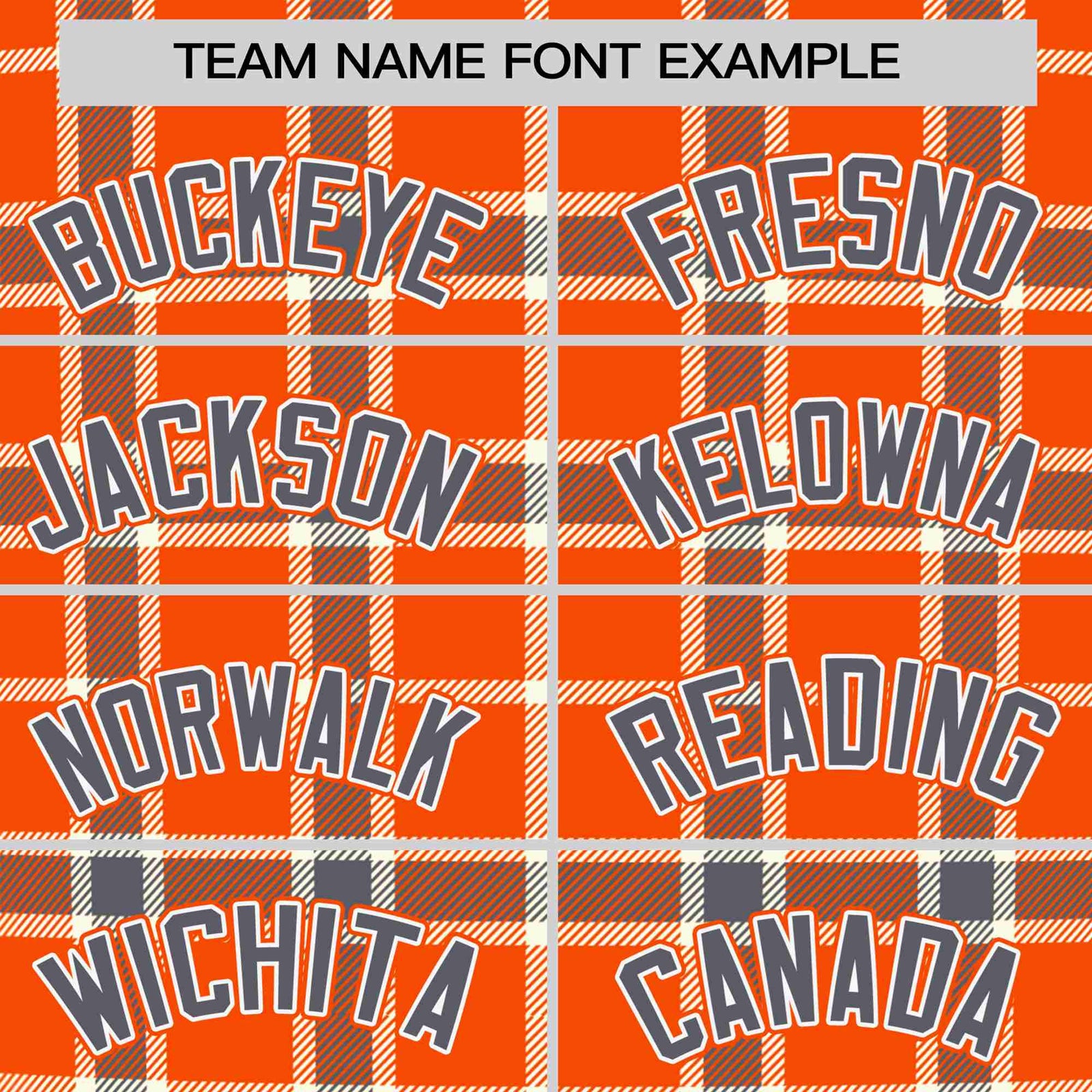 Custom Orange Brown Personalized Plaid Design Authentic Baseball Jersey