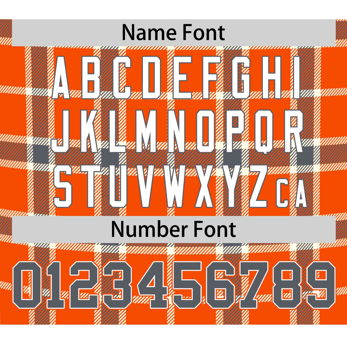 Custom Orange Brown Personalized Plaid Design Authentic Baseball Jersey