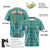 Custom Aqua Green Personalized Plaid Design Authentic Baseball Jersey