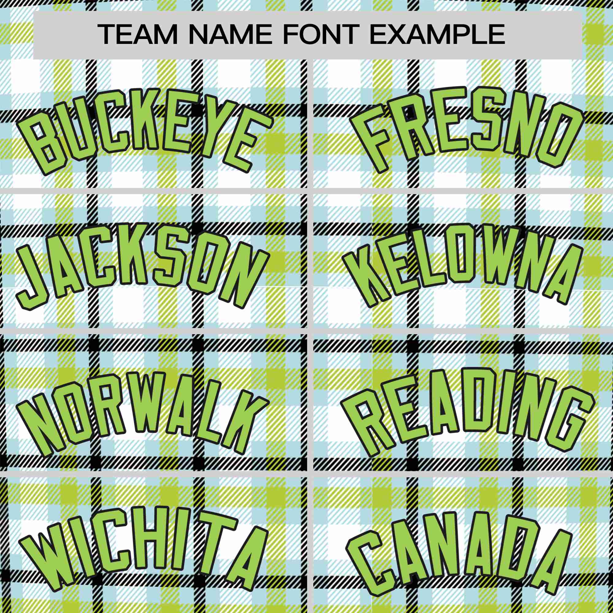 Custom Neon Green Black Personalized Plaid Design Authentic Baseball Jersey