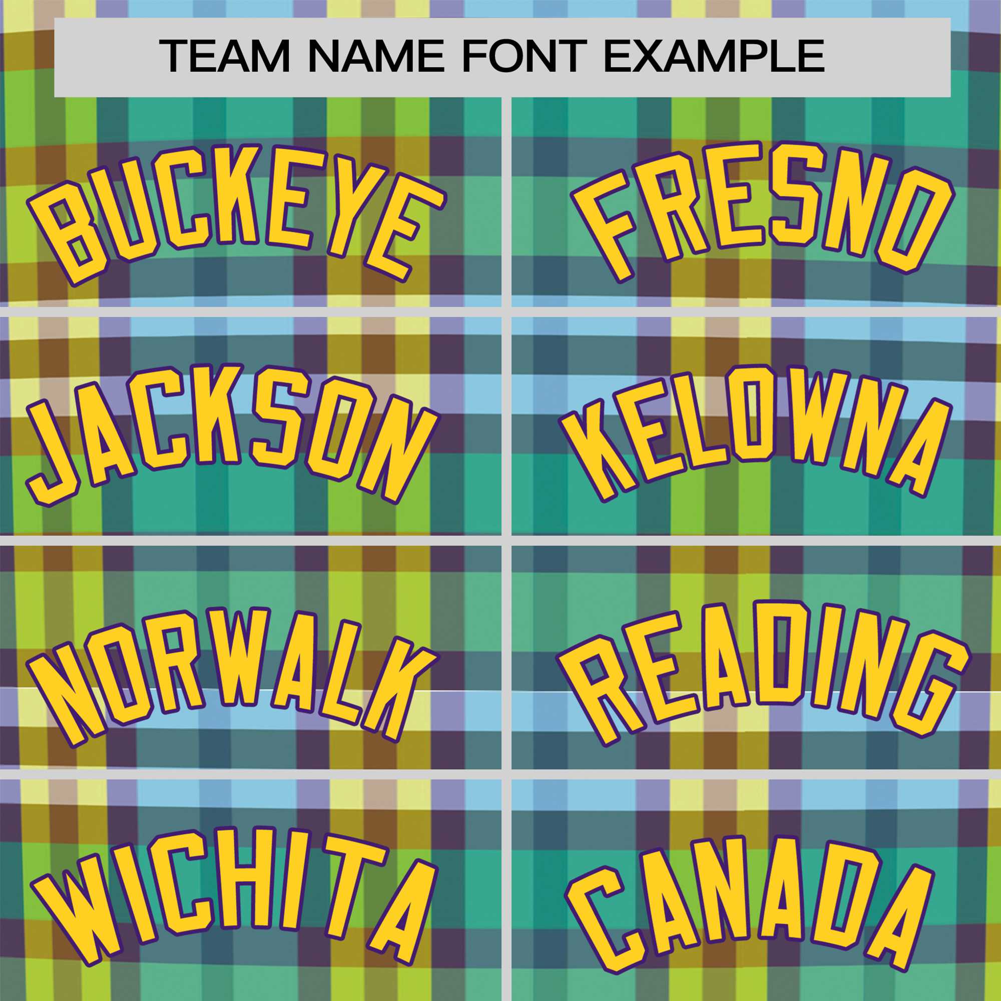 Custom Green Yellow Personalized Plaid Design Authentic Baseball Jersey