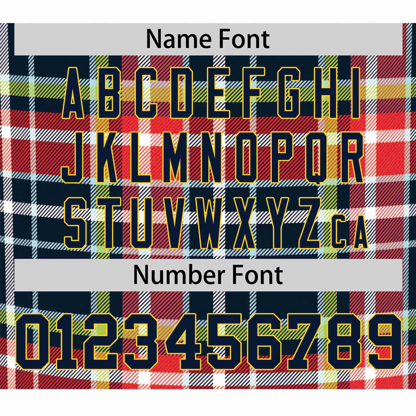 Custom Red Navy-Neon Green Personalized Plaid Design Authentic Baseball Jersey