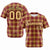 Custom Yellow Crimson Personalized Plaid Design Authentic Baseball Jersey