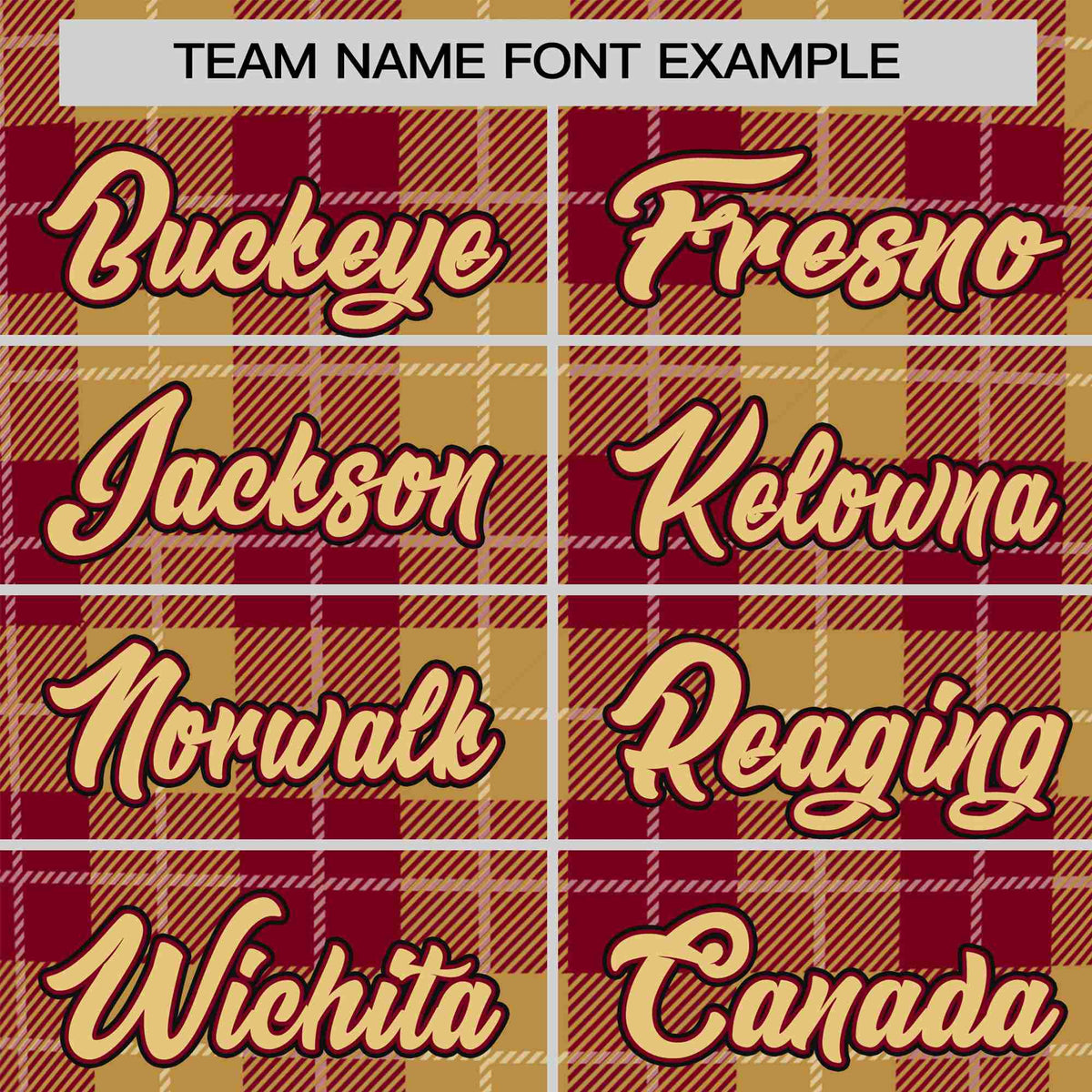 Custom Yellow Crimson Personalized Plaid Design Authentic Baseball Jersey