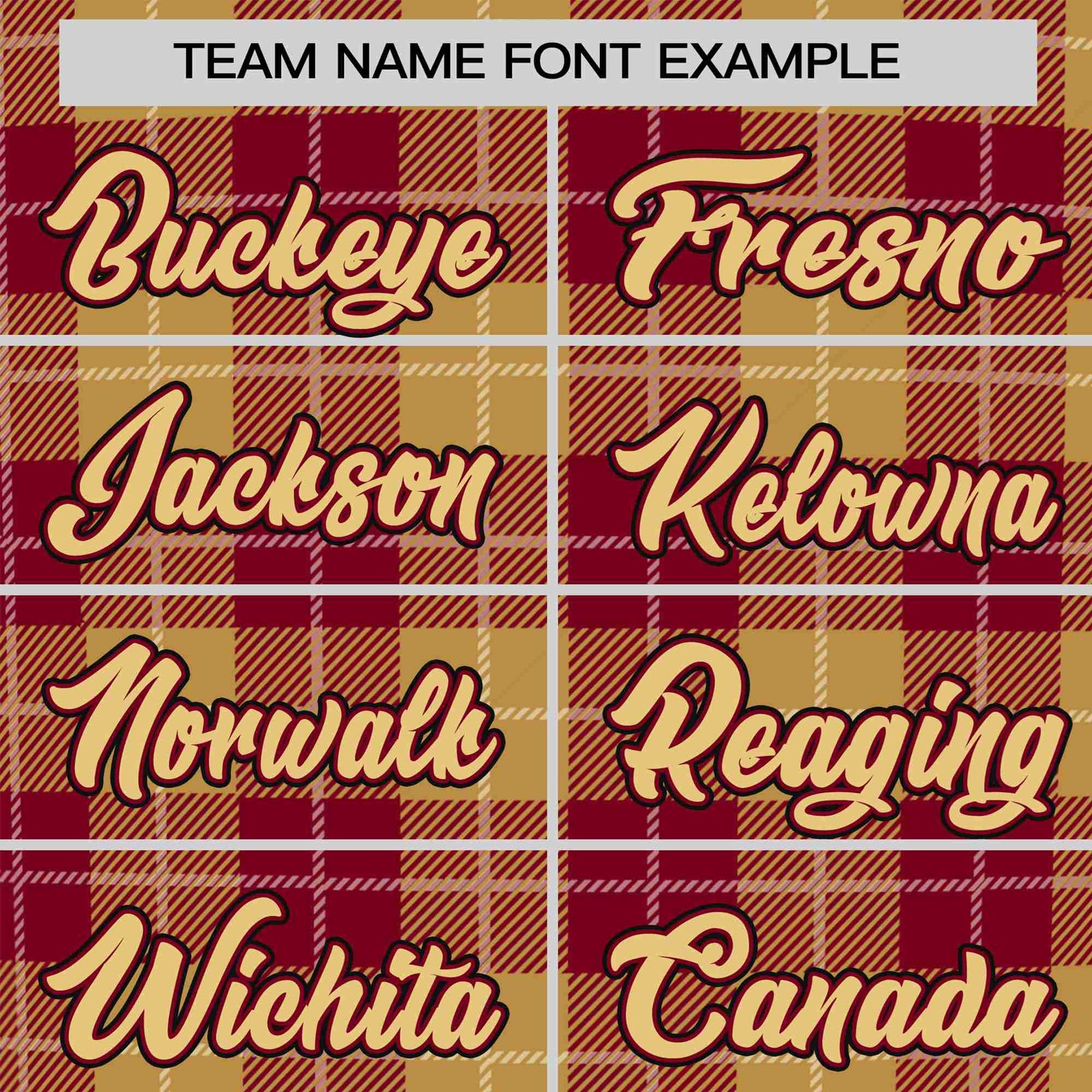 Custom Yellow Crimson Personalized Plaid Design Authentic Baseball Jersey