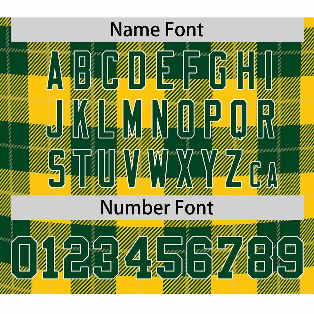 Custom Yellow Green Personalized Plaid Design Authentic Baseball Jersey