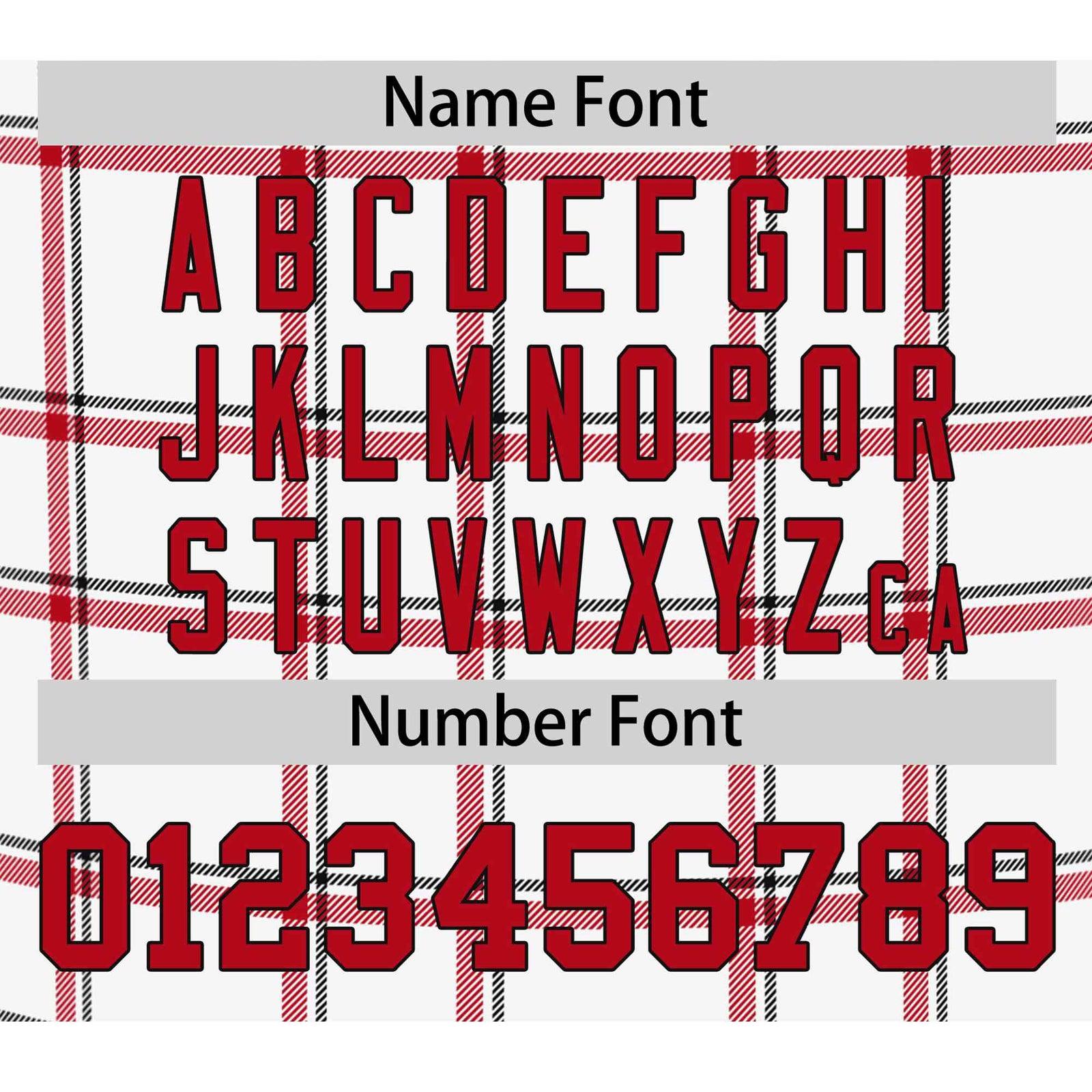 Custom White Red Personalized Plaid Design Authentic Baseball Jersey