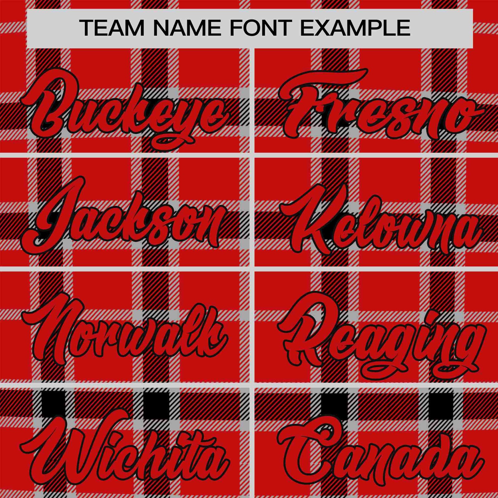 Custom Red Crimson Personalized Plaid Design Authentic Baseball Jersey