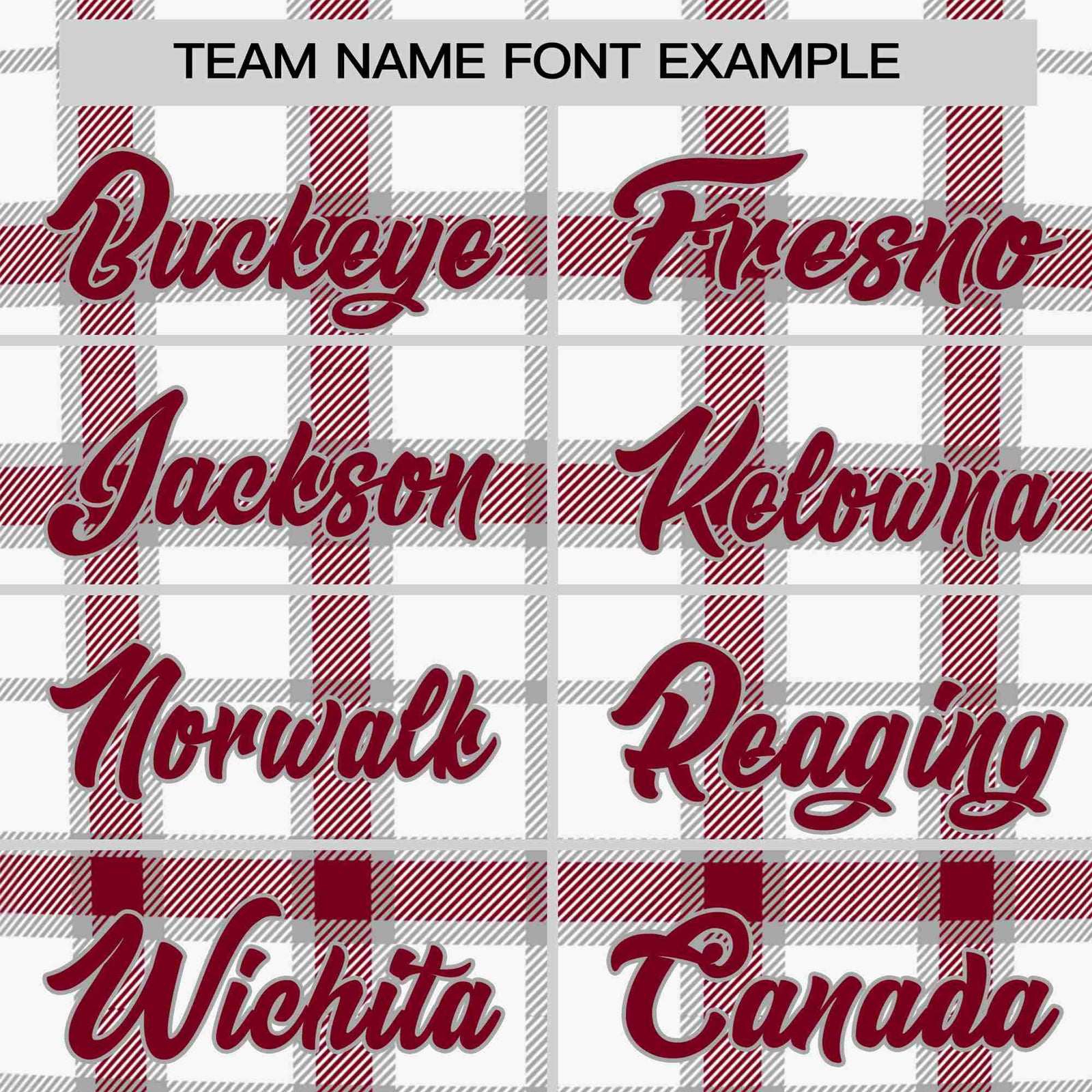 Custom White Crimson Personalized Plaid Design Authentic Baseball Jersey