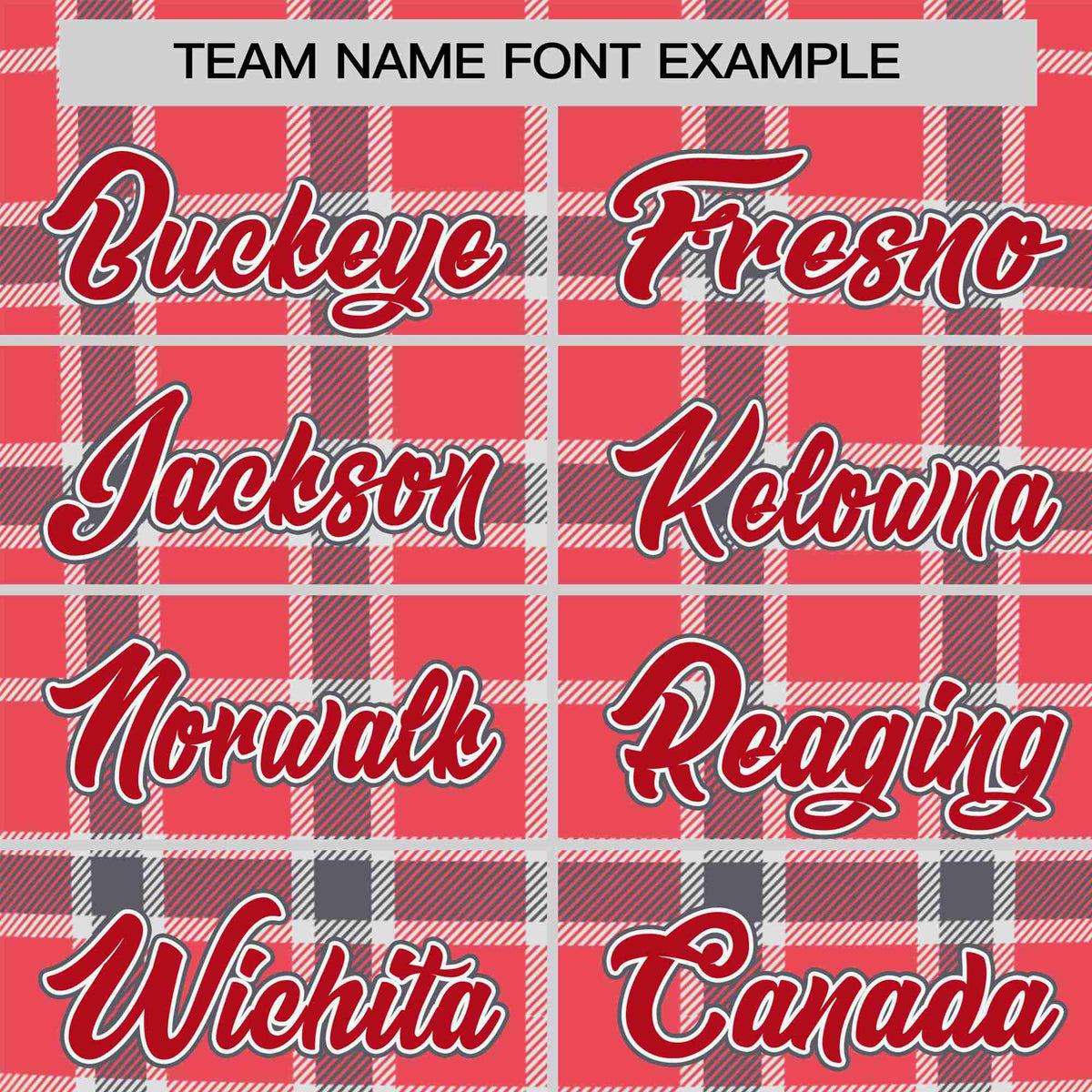 Custom Light Red Crimson Personalized Plaid Design Authentic Baseball Jersey