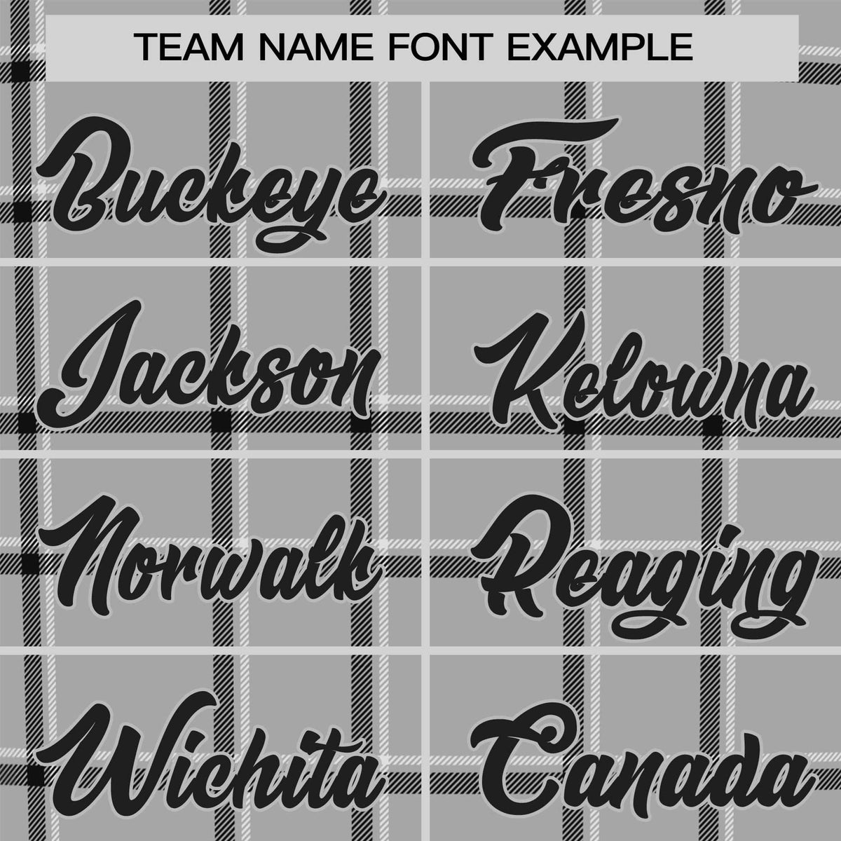 Custom Gray Black Personalized Plaid Design Authentic Baseball Jersey