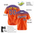 Custom Orange Purple Gradient Fashion Design Authentic Baseball Jersey