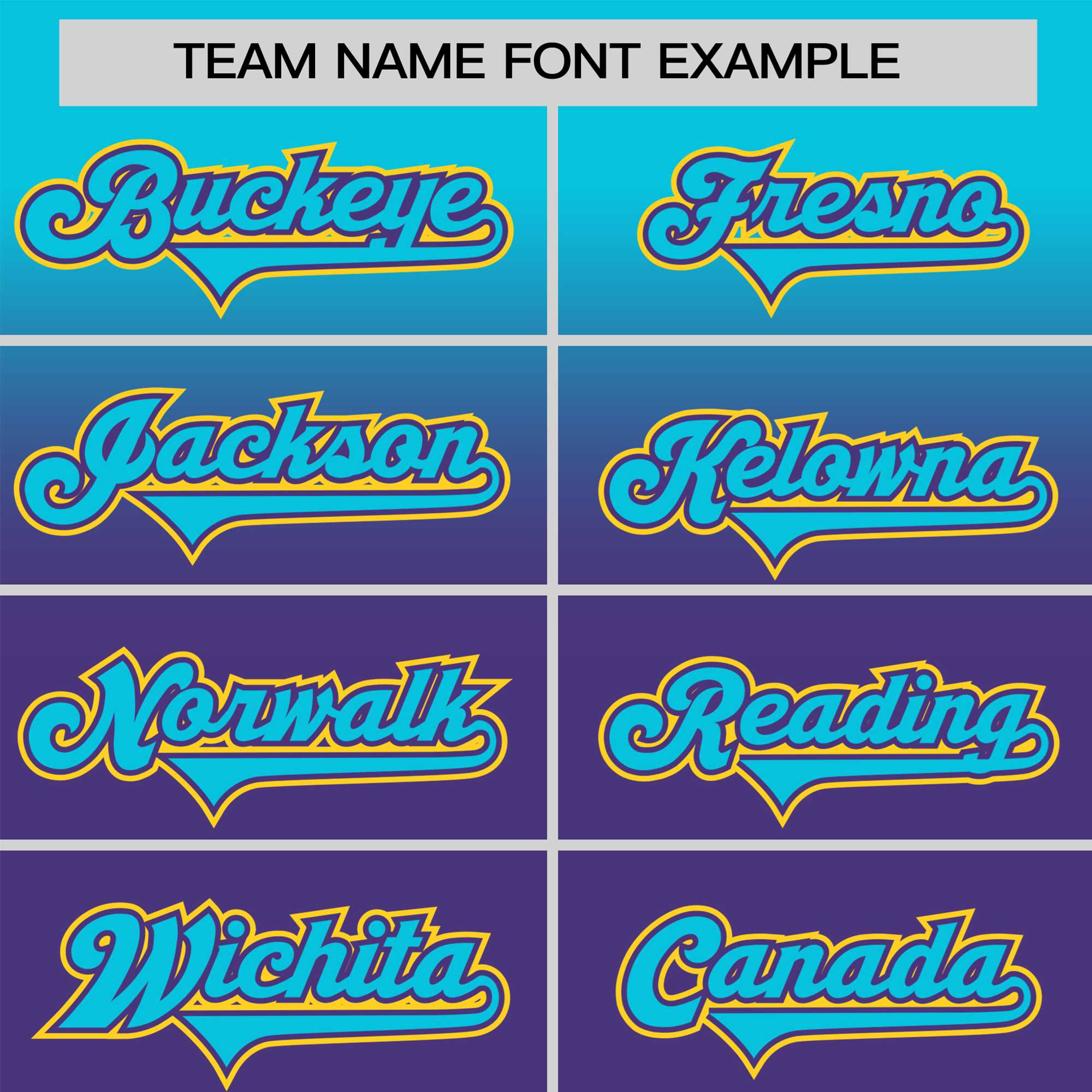 Custom Purple Sky Blue Gradient Fashion Design Authentic Baseball Jersey