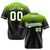 Custom Navy Neon Green Gradient Fashion Design Authentic Baseball Jersey