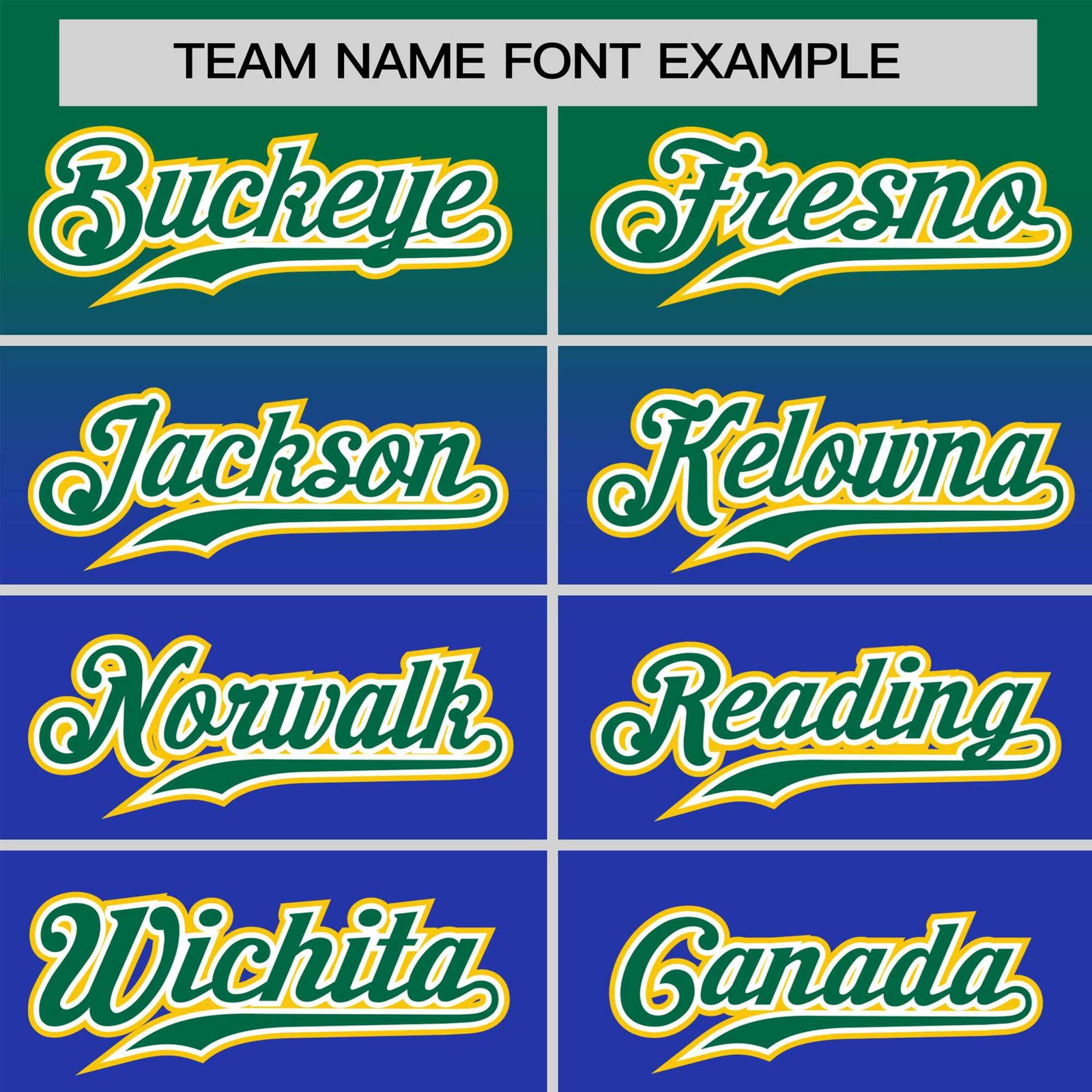 Custom Royal Blue Kelly Green Gradient Fashion Design Authentic Baseball Jersey