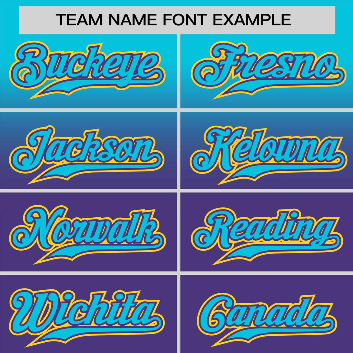 Custom Purple Sky Blue Gradient Fashion Design Authentic Baseball Jersey