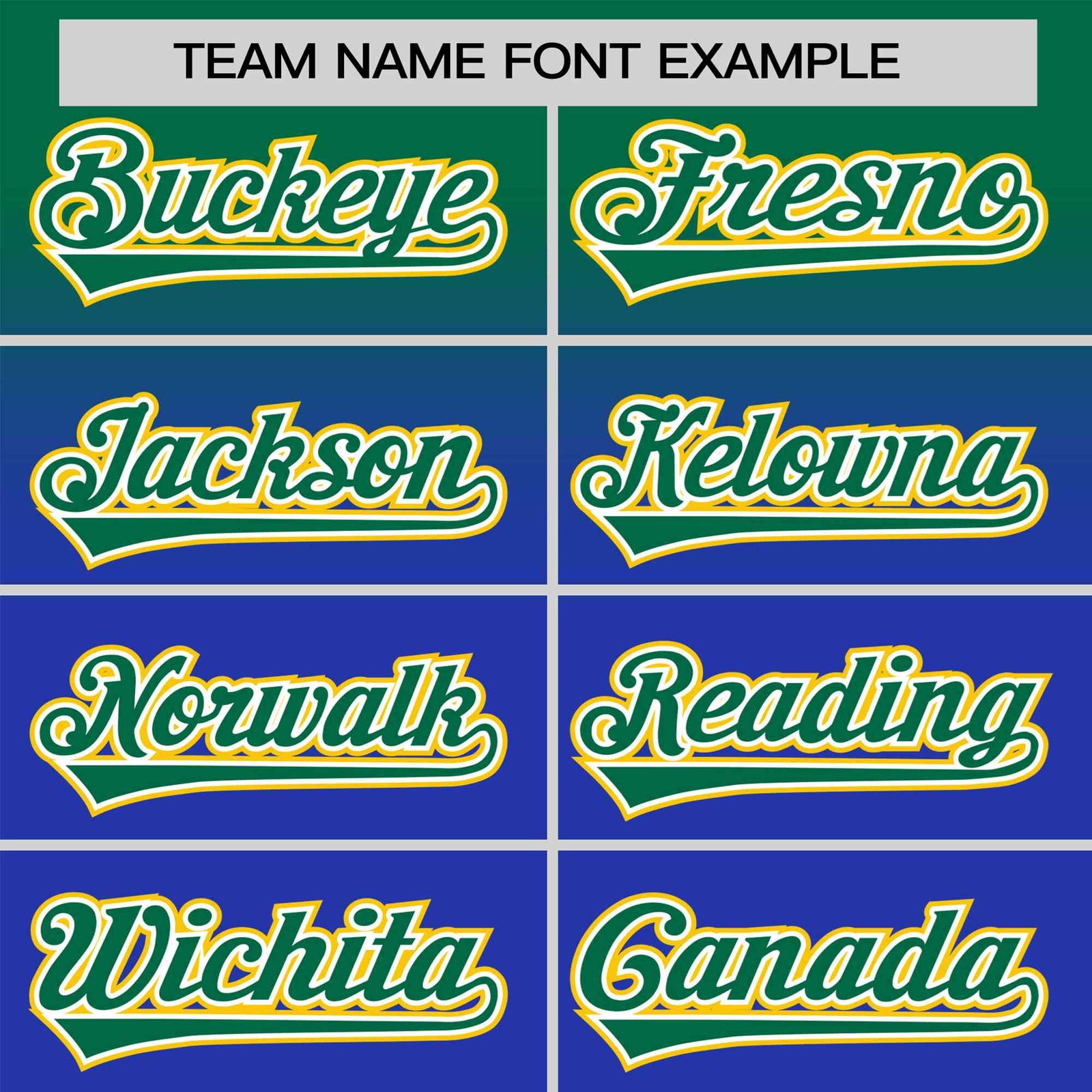 Custom Royal Blue Kelly Green Gradient Fashion Design Authentic Baseball Jersey