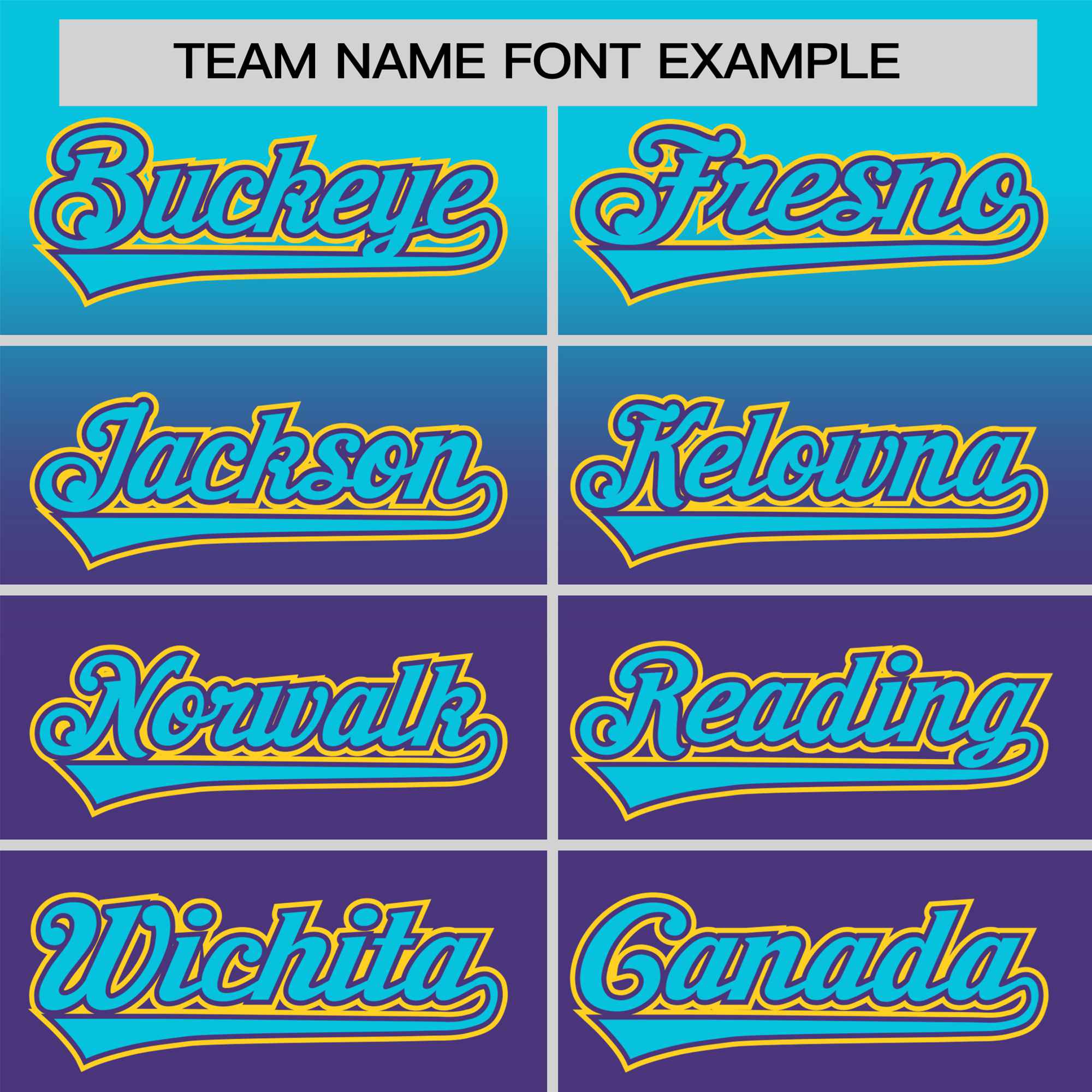 Custom Purple Sky Blue Gradient Fashion Design Authentic Baseball Jersey