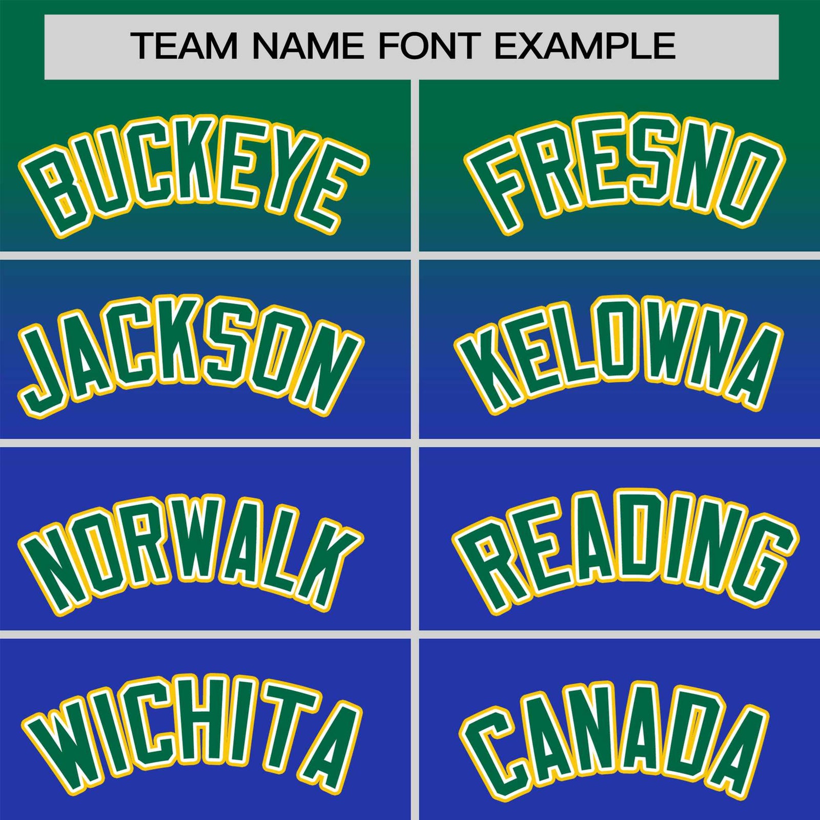 Custom Royal Blue Kelly Green Gradient Fashion Design Authentic Baseball Jersey