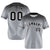 Custom Gray Black Gradient Fashion Design Authentic Baseball Jersey