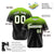 Custom Navy Neon Green Gradient Fashion Design Authentic Baseball Jersey