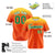 Custom Orange Yellow Gradient Fashion Design Authentic Baseball Jersey