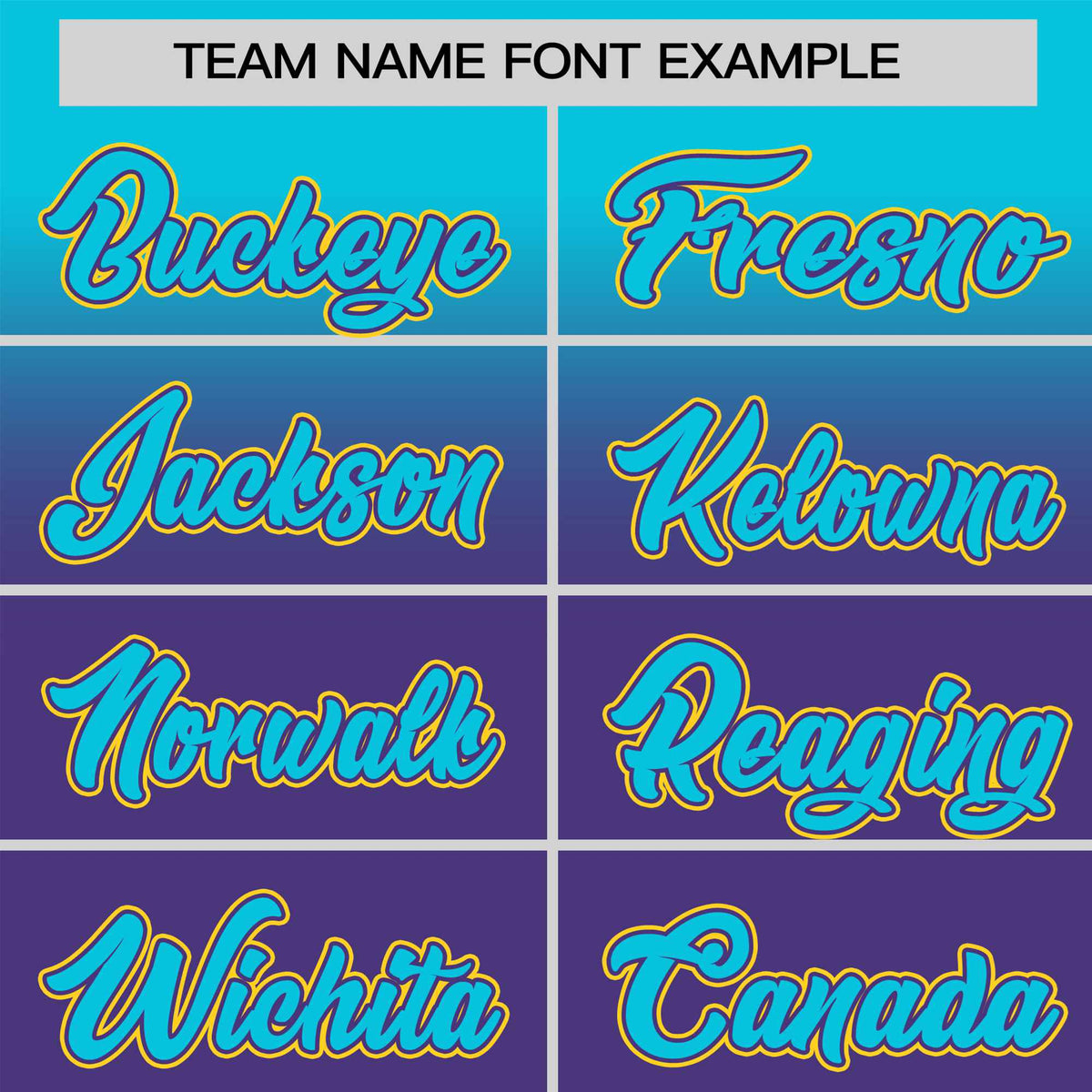 Custom Purple Sky Blue Gradient Fashion Design Authentic Baseball Jersey