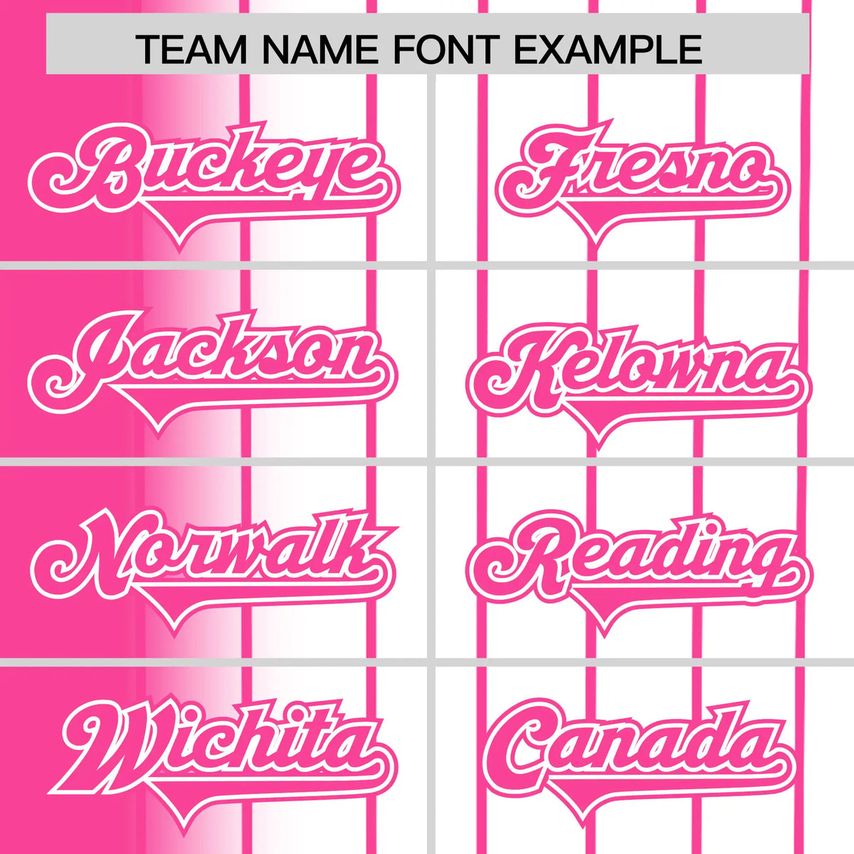 Custom Pink White Pinstripe Pink Authentic Baseball Jersey