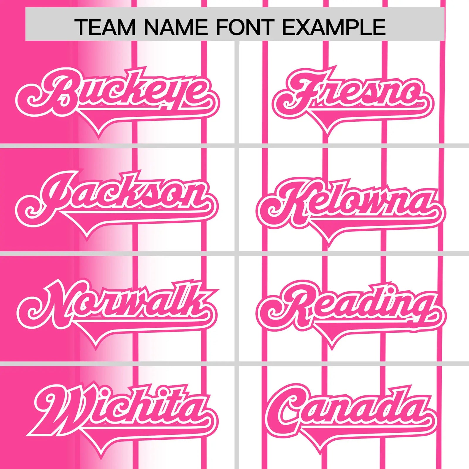 Custom Pink White Pinstripe Pink Authentic Baseball Jersey