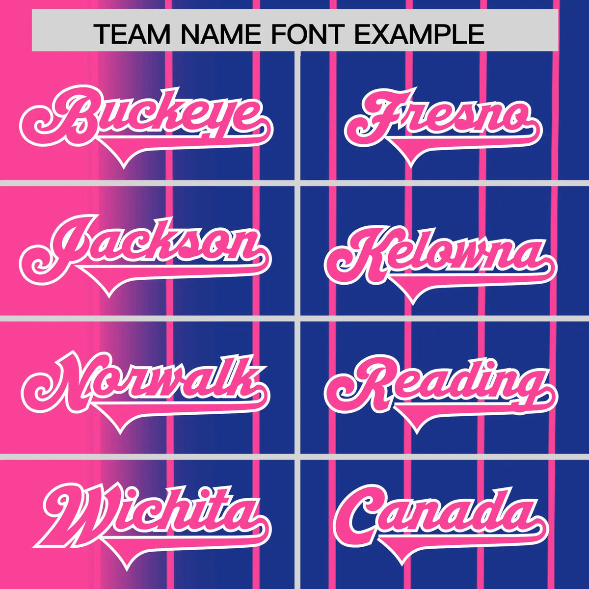 Custom Pink Blue Pinstripe Pink Authentic Baseball Jersey