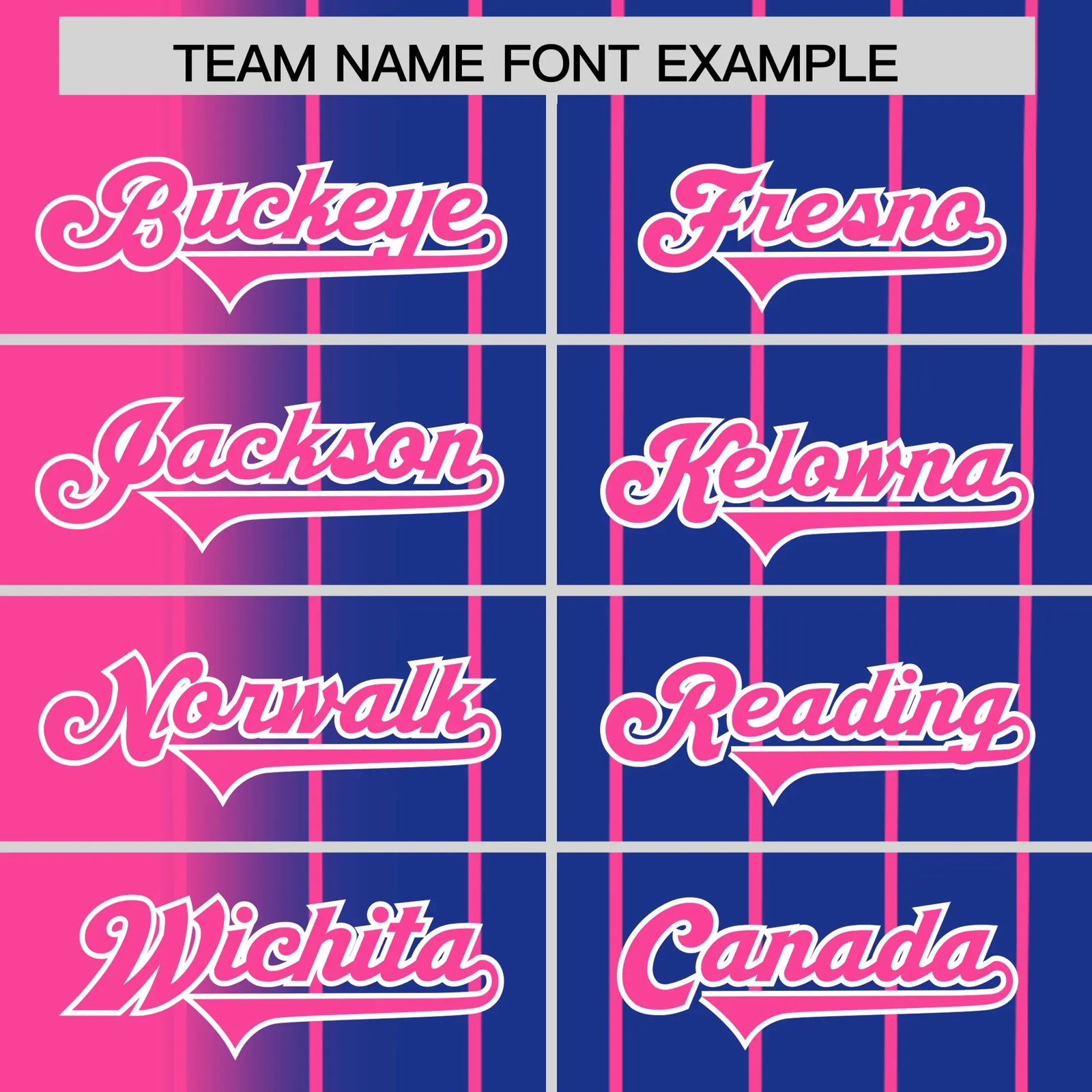 Custom Pink Blue Pinstripe Pink Authentic Baseball Jersey