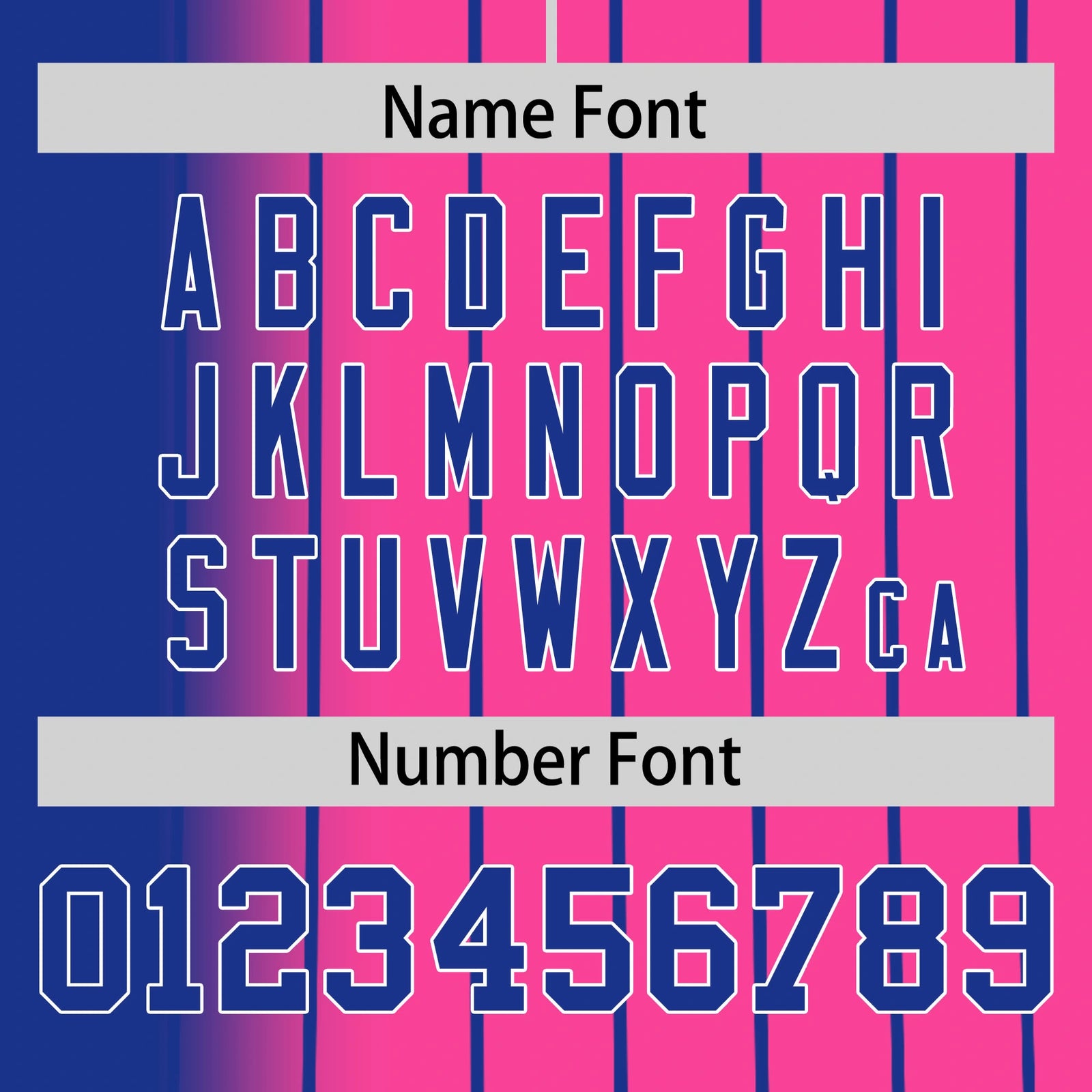 Custom Blue Pink Pinstripe Blue Authentic Baseball Jersey