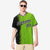 Custom Black Neon-Green Pinstripe Black Authentic Baseball Jersey